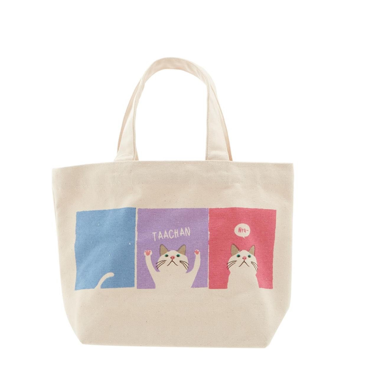 ミニトートバッグ トートバッグ レディース ミニ フレンズヒル ミニバッグ ランチバッグ お弁当 サブバッグ キャンバス 猫 ねこ キャット ターチャン | ブランド登録なし | 06