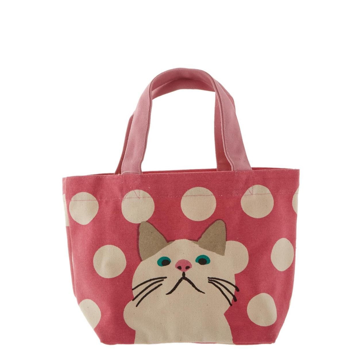 ミニトートバッグ トートバッグ レディース ミニ フレンズヒル ミニバッグ ランチバッグ お弁当 サブバッグ キャンバス 猫 ねこ キャット ターチャン | ブランド登録なし | 10