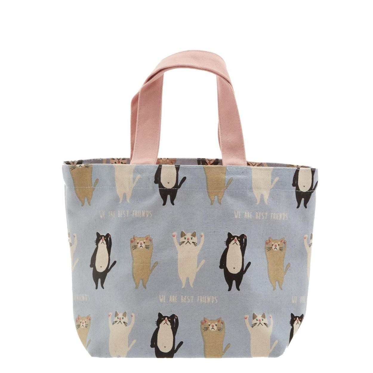 ミニトートバッグ トートバッグ レディース ミニ フレンズヒル ミニバッグ ランチバッグ お弁当 サブバッグ キャンバス 猫 ねこ キャット ターチャン | ブランド登録なし | 13