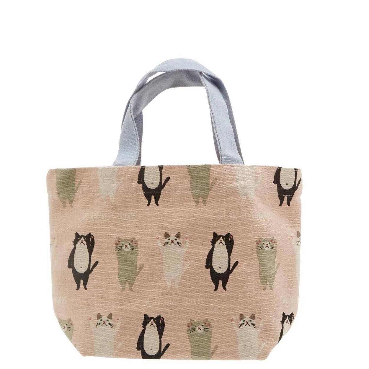 ミニトートバッグ トートバッグ レディース ミニ フレンズヒル ミニバッグ ランチバッグ お弁当 サブバッグ キャンバス 猫 ねこ キャット ターチャン | ブランド登録なし | 14