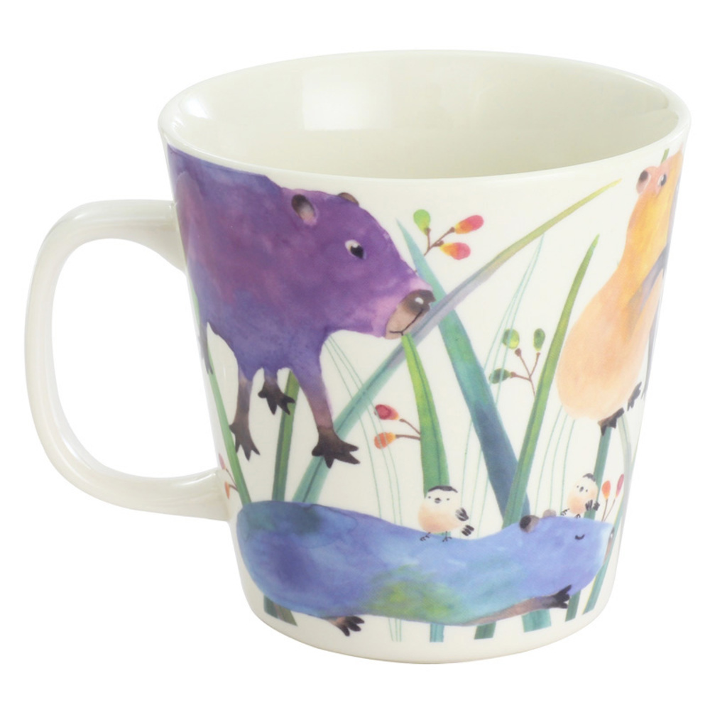 セラミック藍 マグカップ 通販 日本製 マグ カップ ふぁんFUN 湯呑み コップ 美濃焼 食器 動物 アニマル 電子レンジ対応 食洗機対応 ギフト セラミック藍 |  | 02