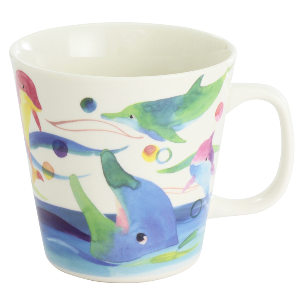 セラミック藍 マグカップ 通販 日本製 マグ カップ ふぁんFUN 湯呑み コップ 美濃焼 食器 動物 アニマル 電子レンジ対応 食洗機対応 ギフト セラミック藍 |  | 06