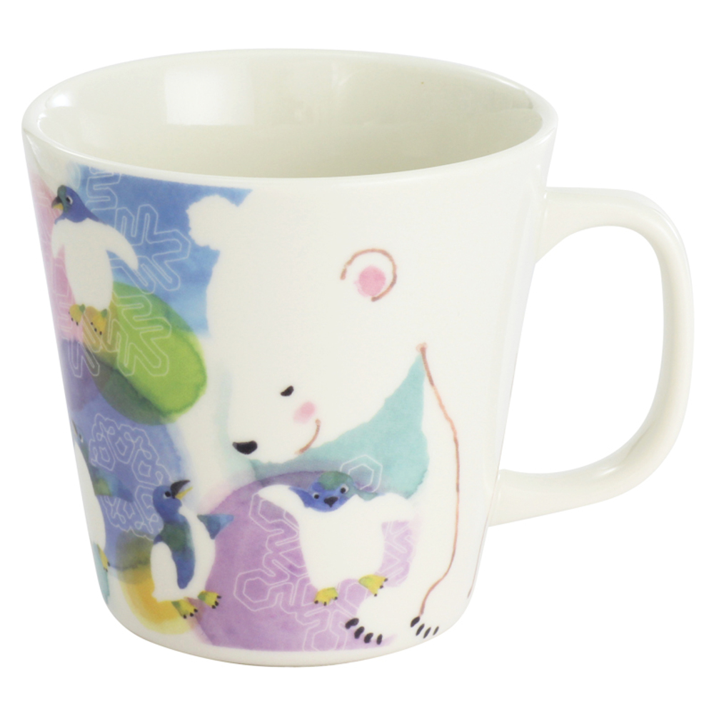 セラミック藍 マグカップ 通販 日本製 マグ カップ ふぁんFUN 湯呑み コップ 美濃焼 食器 動物 アニマル 電子レンジ対応 食洗機対応 ギフト セラミック藍 |  | 04