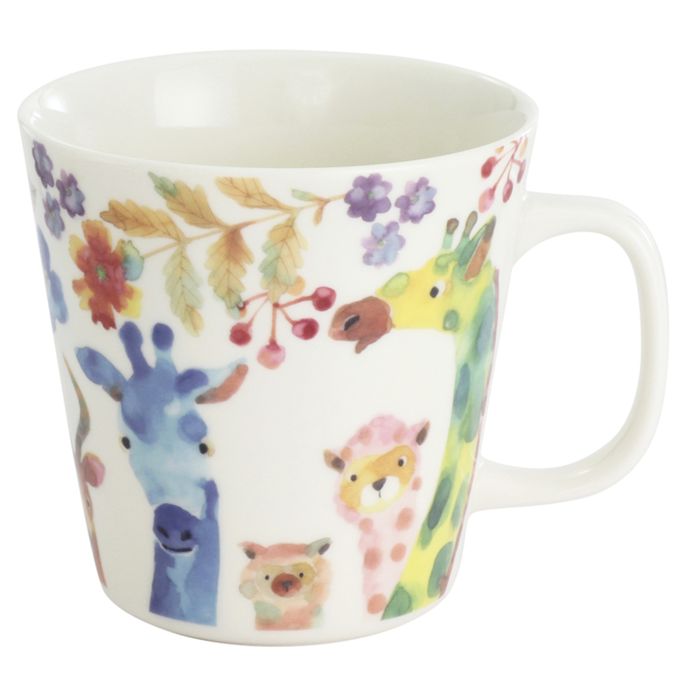 セラミック藍 マグカップ 通販 日本製 マグ カップ ふぁんFUN 湯呑み コップ 美濃焼 食器 動物 アニマル 電子レンジ対応 食洗機対応 ギフト セラミック藍 |  | 03