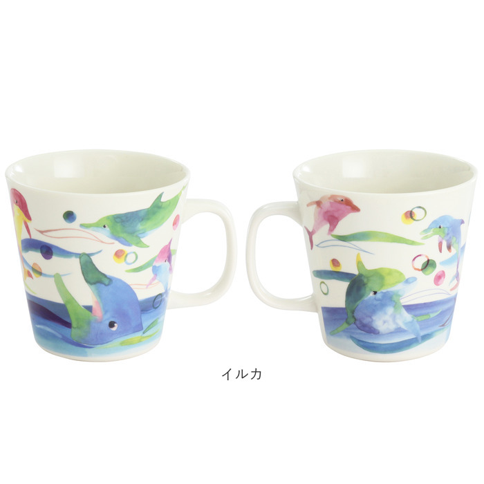 セラミック藍 マグカップ 通販 日本製 マグ カップ ふぁんFUN 湯呑み コップ 美濃焼 食器 動物 アニマル 電子レンジ対応 食洗機対応 ギフト セラミック藍 |  | 23