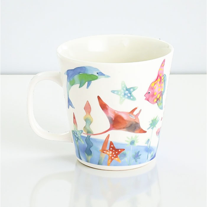 セラミック藍 マグカップ 通販 日本製 マグ カップ ふぁんFUN 湯呑み コップ 美濃焼 食器 動物 アニマル 電子レンジ対応 食洗機対応 ギフト セラミック藍 |  | 14