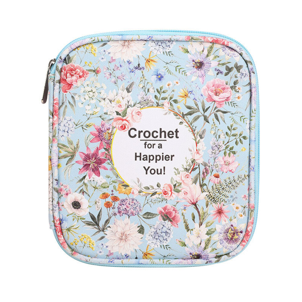 かぎ針 収納ケース 通販 編み針 収納 ポーチ 大容量 携帯 持ち運び かわいい おしゃれ 文房具 ペンケース 工具入れ 画材入れ 花柄 フラワー かぎ針 | BACKYARD FAMILY | 03