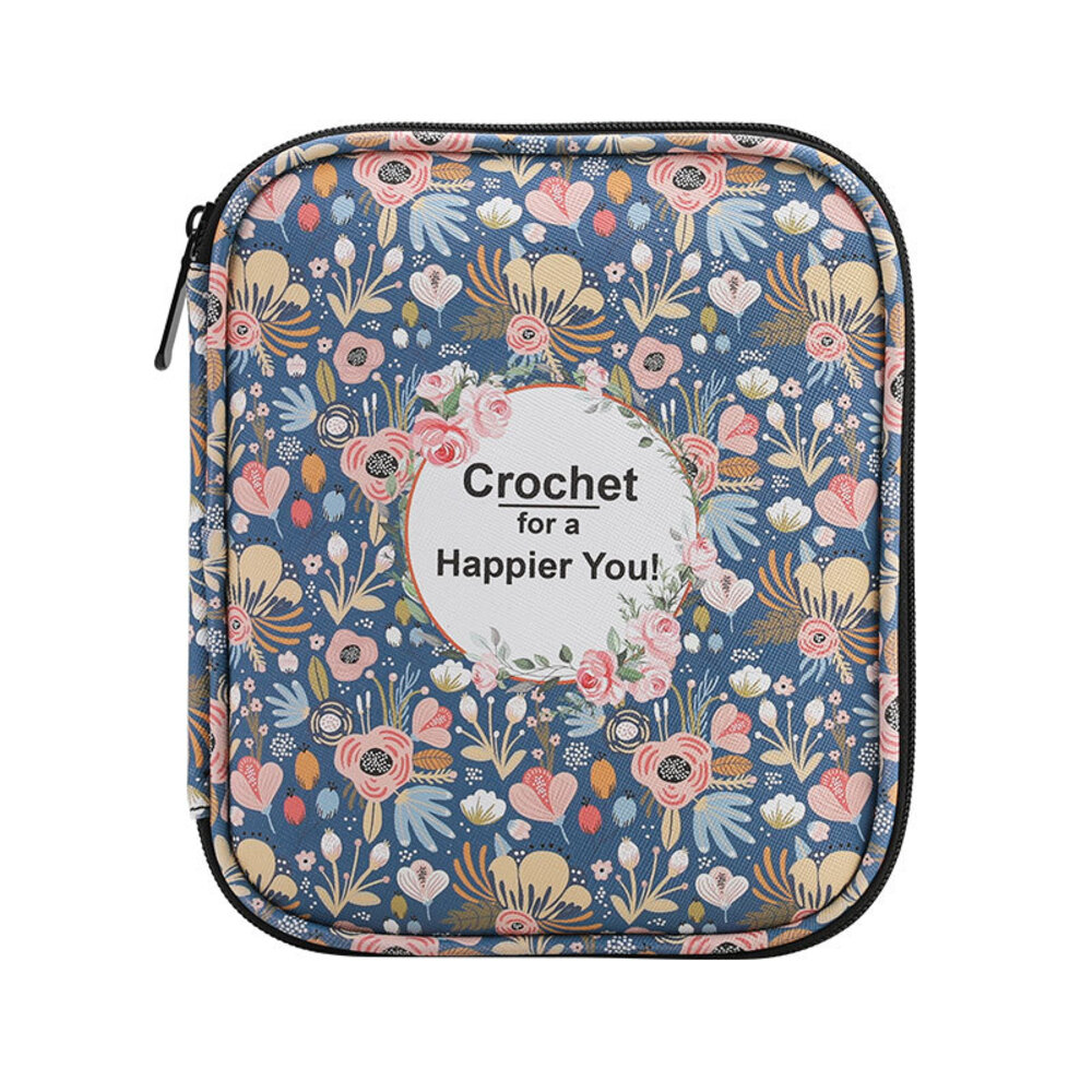 かぎ針 収納ケース 通販 編み針 収納 ポーチ 大容量 携帯 持ち運び かわいい おしゃれ 文房具 ペンケース 工具入れ 画材入れ 花柄 フラワー かぎ針 | BACKYARD FAMILY | 01