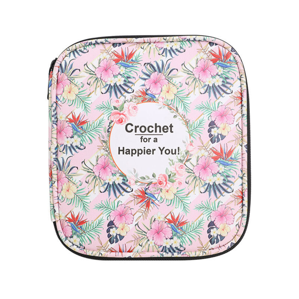 かぎ針 収納ケース 通販 編み針 収納 ポーチ 大容量 携帯 持ち運び かわいい おしゃれ 文房具 ペンケース 工具入れ 画材入れ 花柄 フラワー かぎ針 | BACKYARD FAMILY | 02