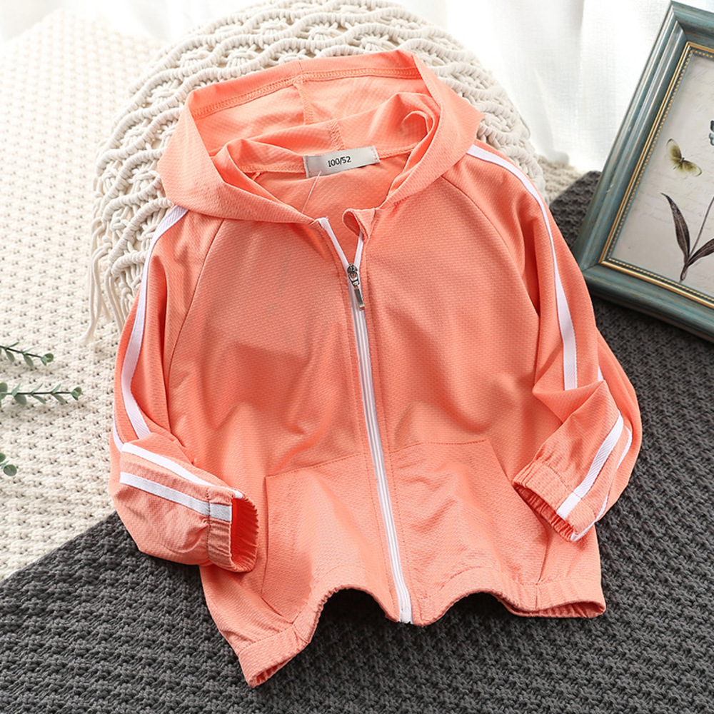 キッズ パーカー 無地 通販 キッズパーカー ジップパーカー 上着 羽織 羽織り 子供服 子ども服 長袖 フード メッシュ 通気性 軽い 軽量 薄手 薄い 男の子 キッズ | ブランド登録なし | 02