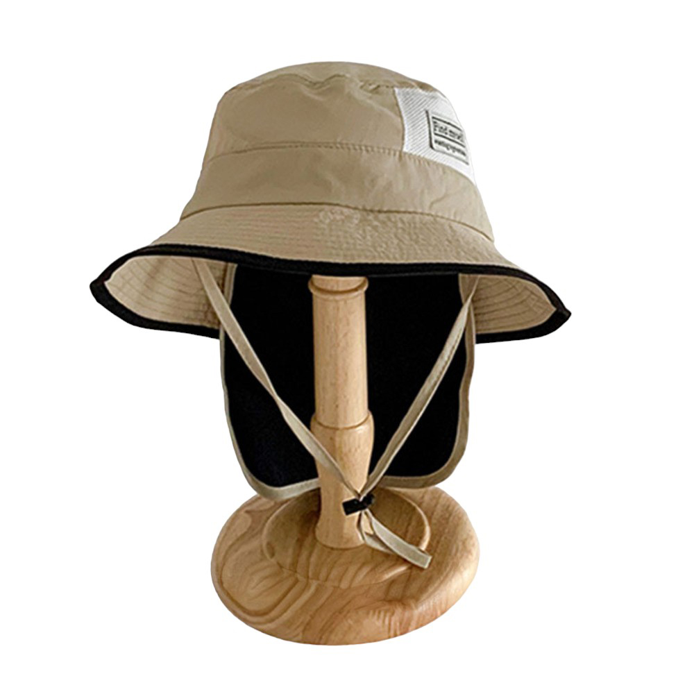 ハット キッズ ベビー 帽子 通販 サンハット ビーチハット 薄手 速乾 ひも付き 紐付き 日よけカバー付き サイズ調節可能 顎ひも あご紐付き 子供用 子供 ハット |  | 02