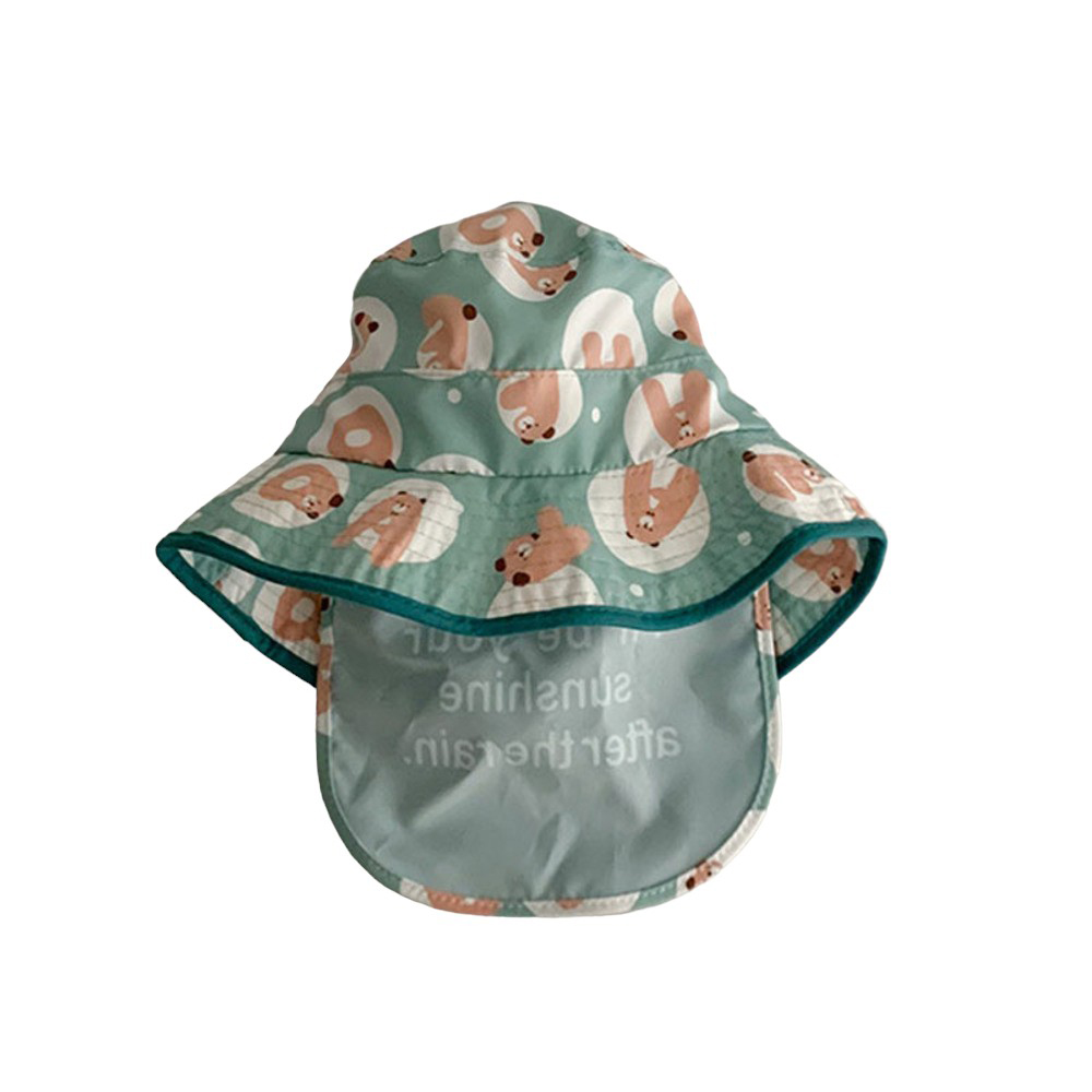 ハット キッズ ベビー 帽子 通販 サンハット ビーチハット 薄手 速乾 ひも付き 紐付き 日よけカバー付き サイズ調節可能 顎ひも あご紐付き 子供用 子供 ハット |  | 06
