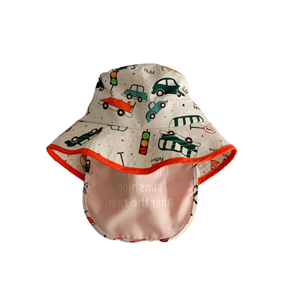 ハット キッズ ベビー 帽子 通販 サンハット ビーチハット 薄手 速乾 ひも付き 紐付き 日よけカバー付き サイズ調節可能 顎ひも あご紐付き 子供用 子供 ハット |  | 07