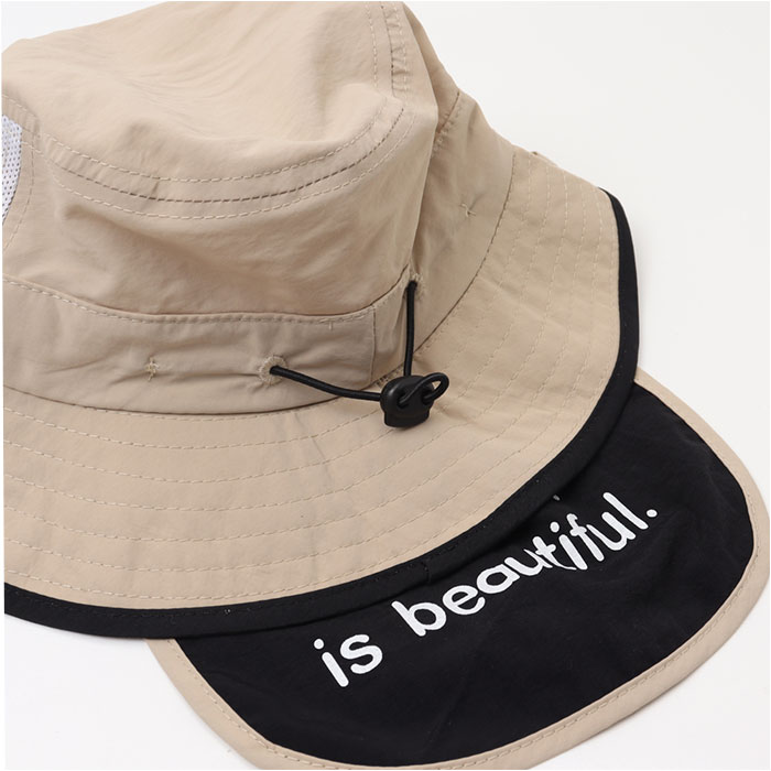 ハット キッズ ベビー 帽子 通販 サンハット ビーチハット 薄手 速乾 ひも付き 紐付き 日よけカバー付き サイズ調節可能 顎ひも あご紐付き 子供用 子供 ハット |  | 22