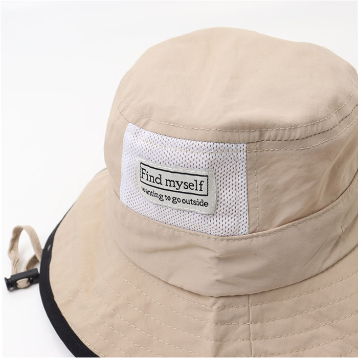 ハット キッズ ベビー 帽子 通販 サンハット ビーチハット 薄手 速乾 ひも付き 紐付き 日よけカバー付き サイズ調節可能 顎ひも あご紐付き 子供用 子供 ハット |  | 23