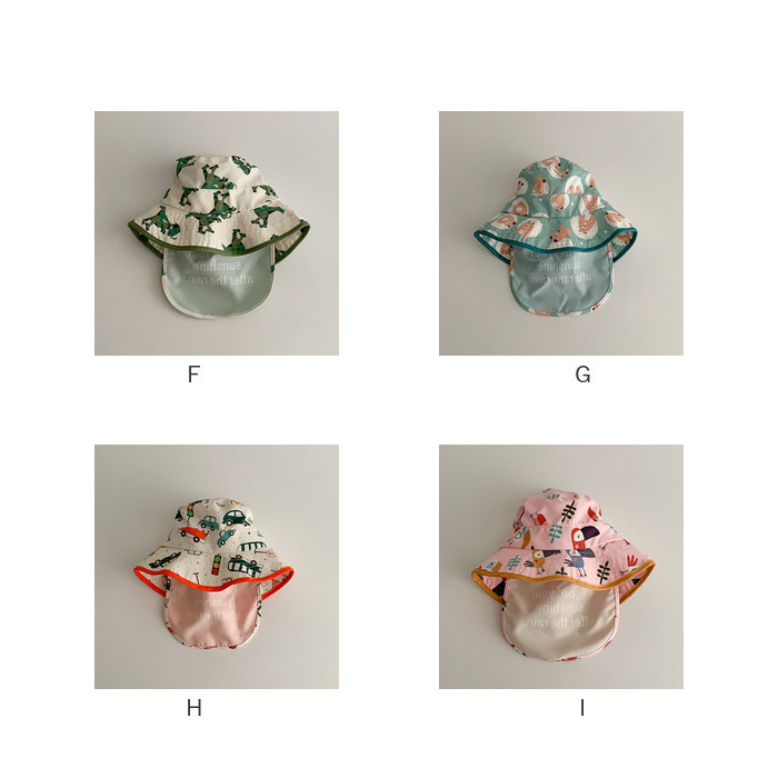 ハット キッズ ベビー 帽子 通販 サンハット ビーチハット 薄手 速乾 ひも付き 紐付き 日よけカバー付き サイズ調節可能 顎ひも あご紐付き 子供用 子供 ハット |  | 25