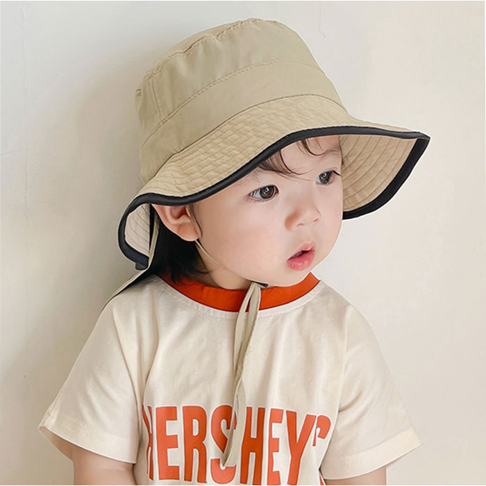ハット キッズ ベビー 帽子 通販 サンハット ビーチハット 薄手 速乾 ひも付き 紐付き 日よけカバー付き サイズ調節可能 顎ひも あご紐付き 子供用 子供 ハット |  | 12
