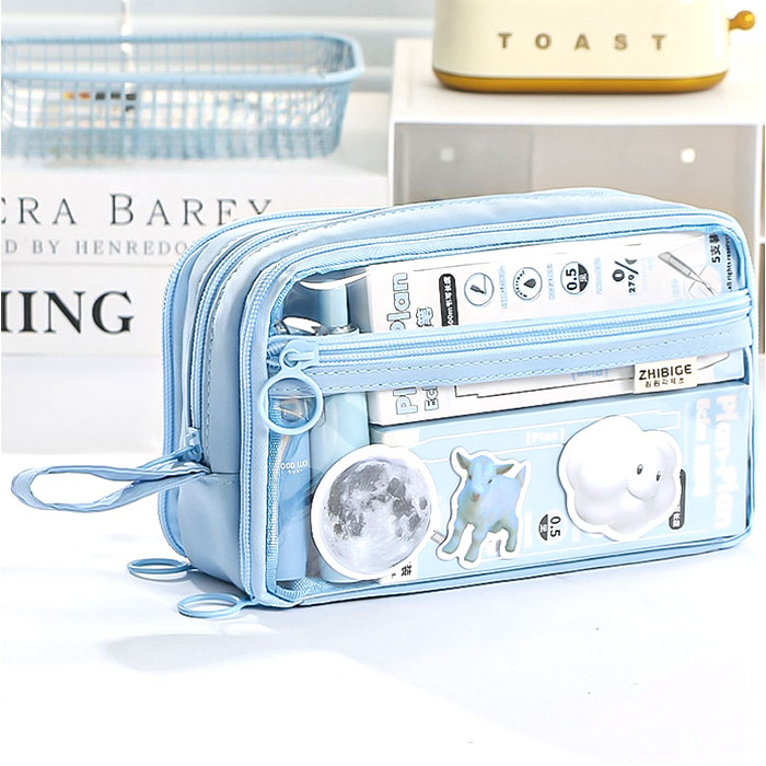 痛ペンポーチ 通販 筆箱 ふでばこ 痛ペンケース ペンケース 缶バッチ入れ ポーチ 小物入れ 文具箱 大容量 多機能 両面透明 推し活 可愛い かわいい 痛ペンポーチ |  | 08