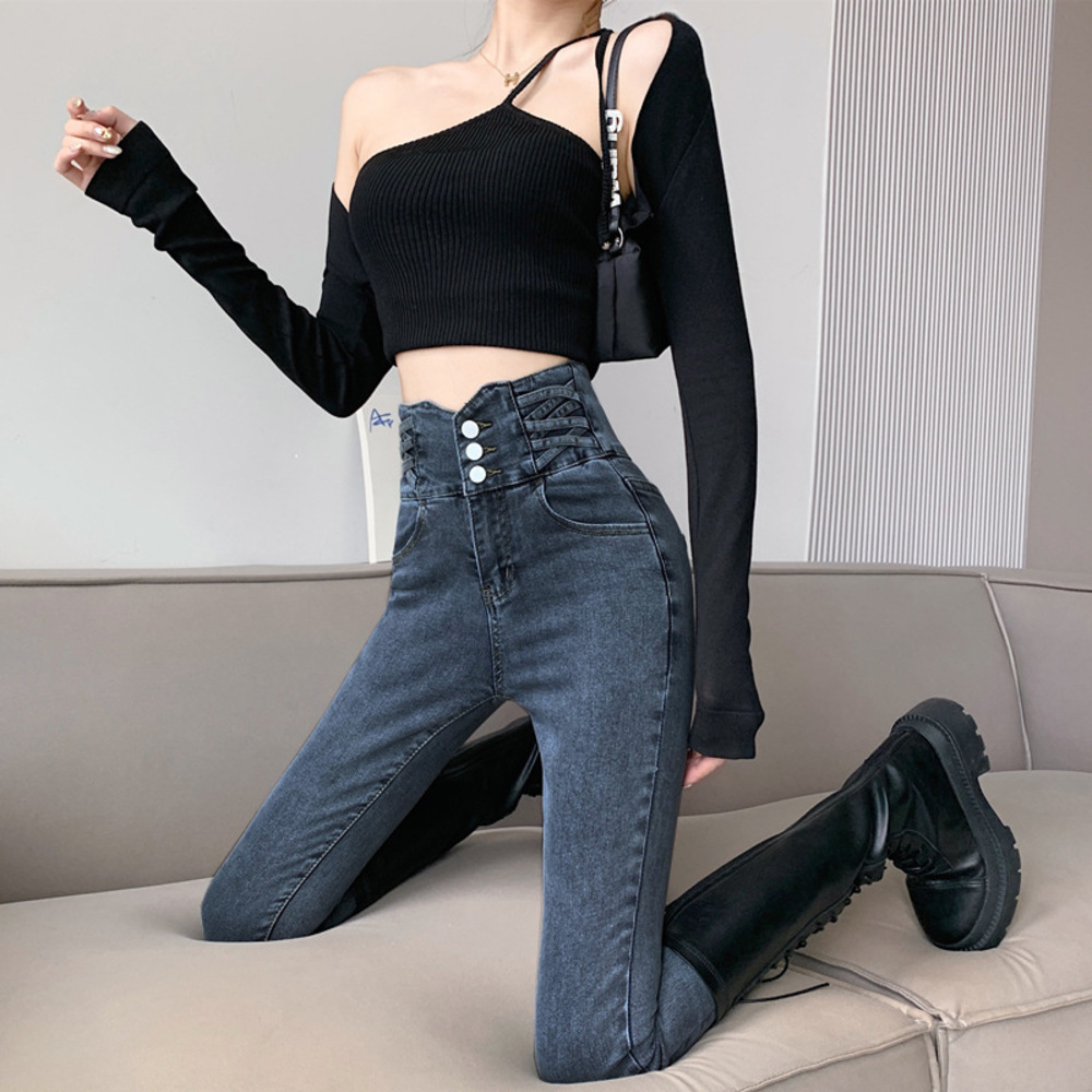 デニム ハイウエスト レディース 通販 スキニーデニムパンツ スキニーパンツ デニムパンツ デニレギ レギンス レギンスパンツ スキニー パンツ ズボン デニム | BACKYARD FAMILY | 04