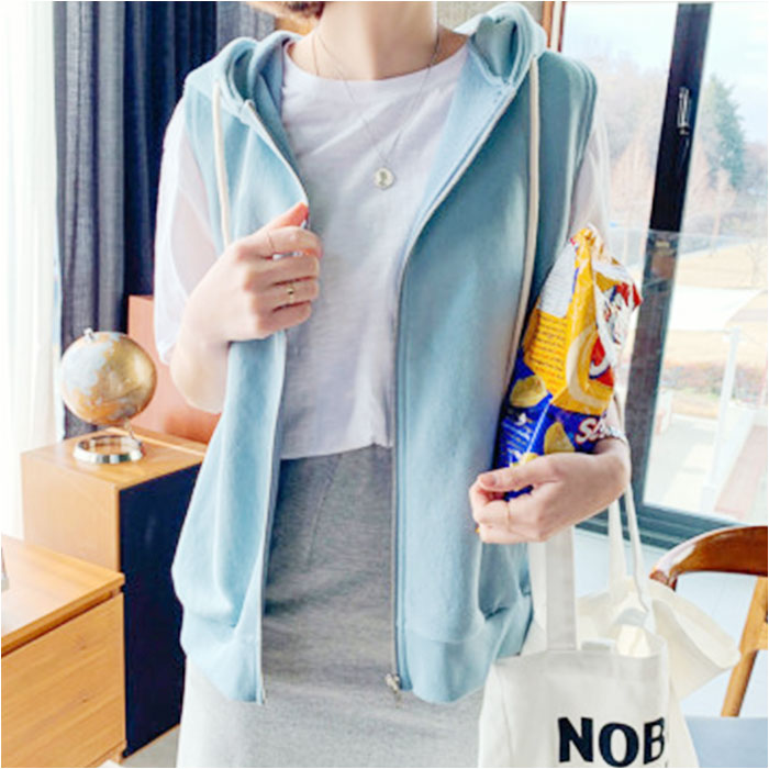 ベスト パーカー レディース 前開き 通販 パーカーベスト ジレ ジレベスト スウェット 重ね着 カットソー レイヤード ノースリーブ ジップアップ ベスト |  | 07