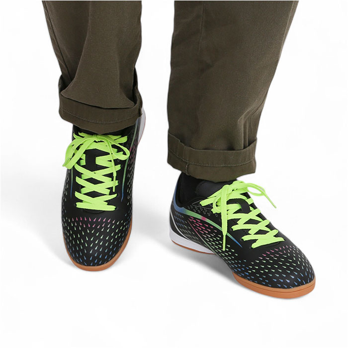 フットサルシューズ サッカーシューズ キッズ ジュニア 通販 トレーニングシューズ ひも靴 紐靴 幅広 フットサル サッカー 滑り止め フットサルシューズ |  | 02