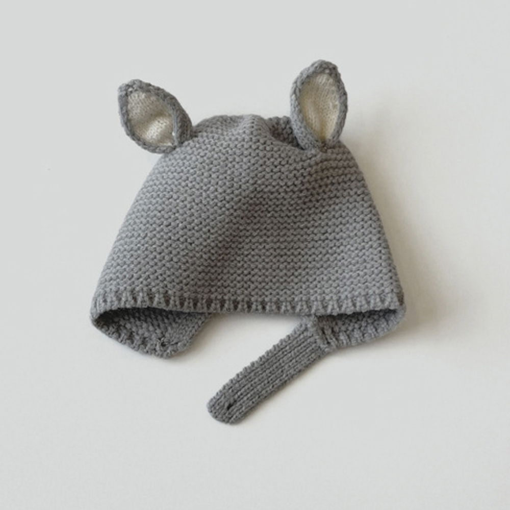 ベビー 帽子 耳付き バンビ 通販 ベビー帽子 ぼうし ニット帽 ニット 紐付き バンビ耳 伸縮性 男の子 女の子 子供 こども 子ども 赤ちゃん 新生児 ベビー | BACKYARD FAMILY | 05