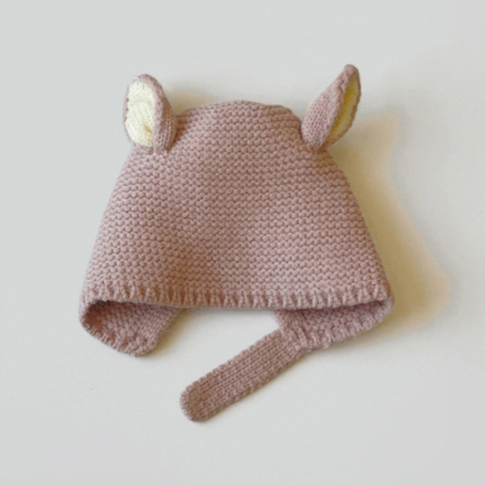 ベビー 帽子 耳付き バンビ 通販 ベビー帽子 ぼうし ニット帽 ニット 紐付き バンビ耳 伸縮性 男の子 女の子 子供 こども 子ども 赤ちゃん 新生児 ベビー | BACKYARD FAMILY | 03
