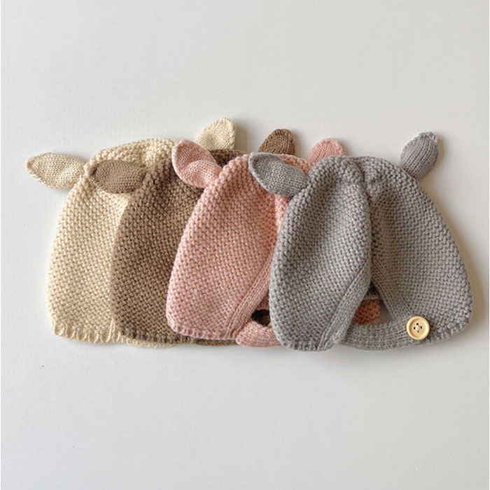 ベビー 帽子 耳付き バンビ 通販 ベビー帽子 ぼうし ニット帽 ニット 紐付き バンビ耳 伸縮性 男の子 女の子 子供 こども 子ども 赤ちゃん 新生児 ベビー |  | 13