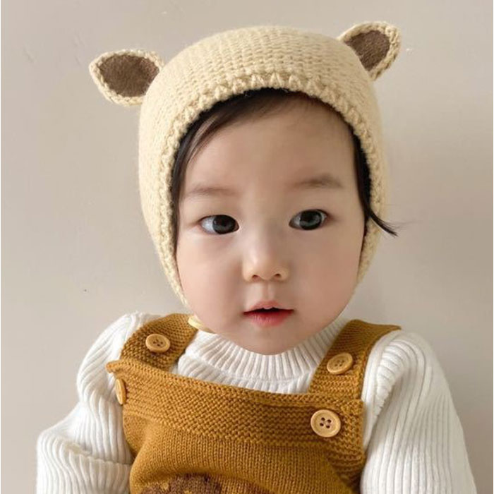 ベビー 帽子 耳付き バンビ 通販 ベビー帽子 ぼうし ニット帽 ニット 紐付き バンビ耳 伸縮性 男の子 女の子 子供 こども 子ども 赤ちゃん 新生児 ベビー |  | 05