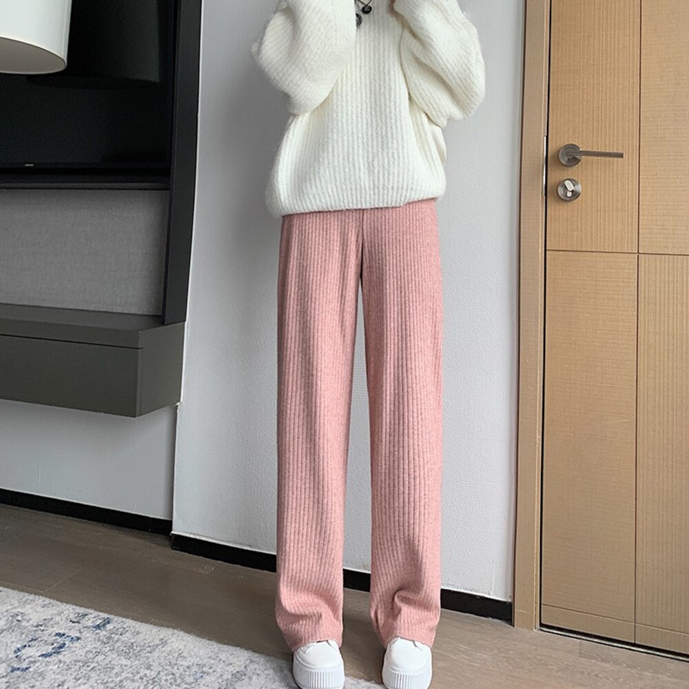 マタニティ ワイドパンツ 通販 マタニティパンツ リブ ワイド パンツ ズボン ロングパンツ 長ズボン レディース 厚手 春 秋冬 部屋着 ルームウェア マタニティ | BACKYARD FAMILY | 04