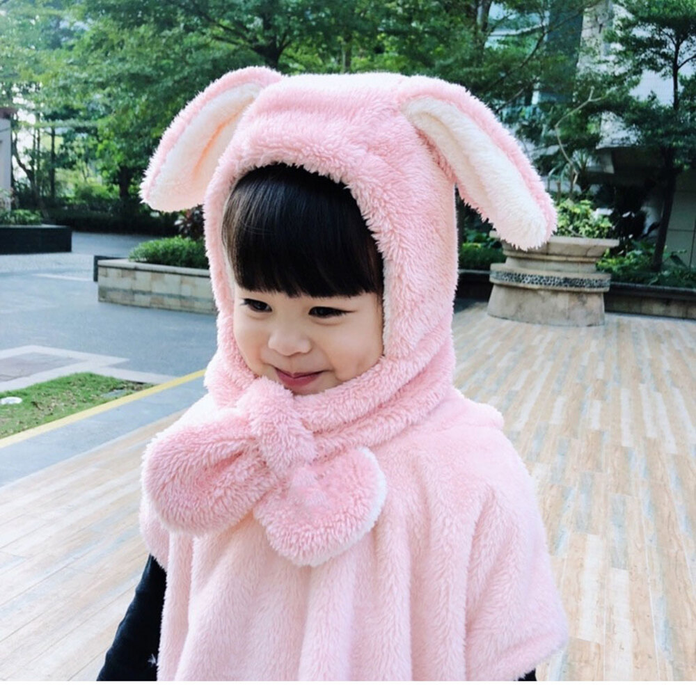 帽子 マフラー キッズ 耳付き帽子 通販 キッズマフラー ぼうし くまみみ くま耳 もこもこ モコモコ ふわふわ フワフワ 柔らかい やわらかい かわいい 帽子 | BACKYARD FAMILY | 04