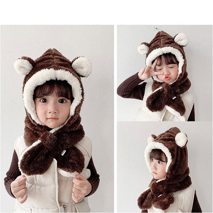 帽子 マフラー キッズ 耳付き帽子 通販 キッズマフラー ぼうし くまみみ くま耳 もこもこ モコモコ ふわふわ フワフワ 柔らかい やわらかい かわいい 帽子 |  | 03