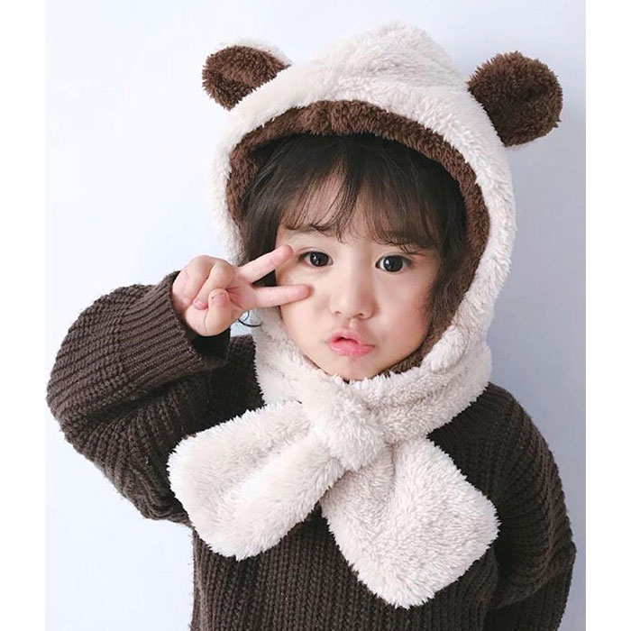 帽子 マフラー キッズ 耳付き帽子 通販 キッズマフラー ぼうし くまみみ くま耳 もこもこ モコモコ ふわふわ フワフワ 柔らかい やわらかい かわいい 帽子 |  | 04