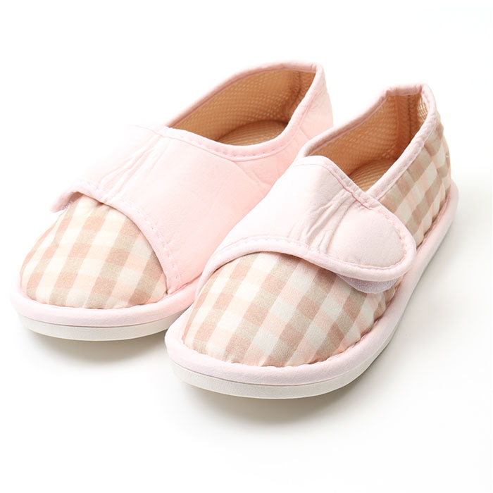 スリッパ レディース ルームシューズ かかと付き 通販 介護用シューズ 上履き スリッポン 室内履き かかと 踵 かかとあり 厚底 柔らかい 静音 軽量 スリッパ |  | 10