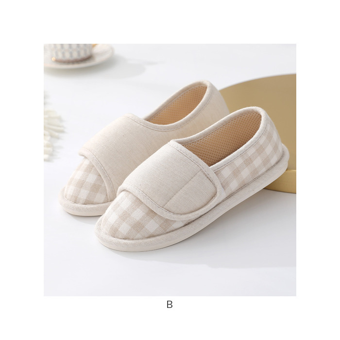 スリッパ レディース ルームシューズ かかと付き 通販 介護用シューズ 上履き スリッポン 室内履き かかと 踵 かかとあり 厚底 柔らかい 静音 軽量 スリッパ |  | 14