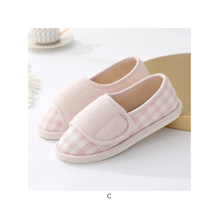 スリッパ レディース ルームシューズ かかと付き 通販 介護用シューズ 上履き スリッポン 室内履き かかと 踵 かかとあり 厚底 柔らかい 静音 軽量 スリッパ |  | 15