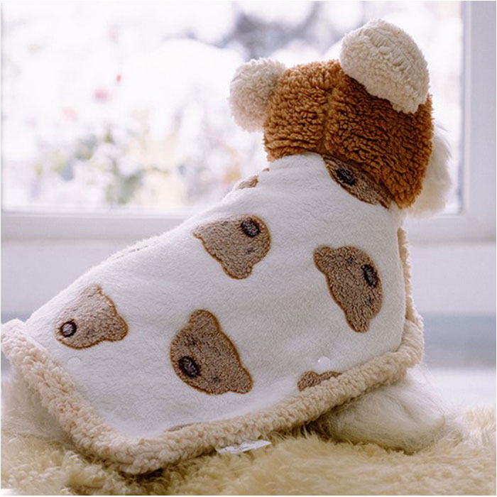 ペット ブランケット 毛布 通販 犬 猫 犬用 猫用 防寒 暖かい ドッグウエア ペット服 ケープ フード付き もこもこ 小型犬 中型犬 ペット用毛布 お昼寝 ペット |  | 04