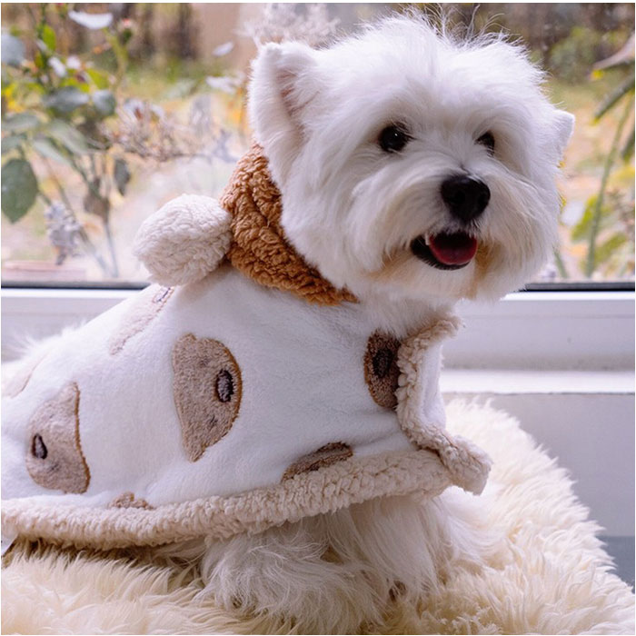 ペット ブランケット 毛布 通販 犬 猫 犬用 猫用 防寒 暖かい ドッグウエア ペット服 ケープ フード付き もこもこ 小型犬 中型犬 ペット用毛布 お昼寝 ペット |  | 06