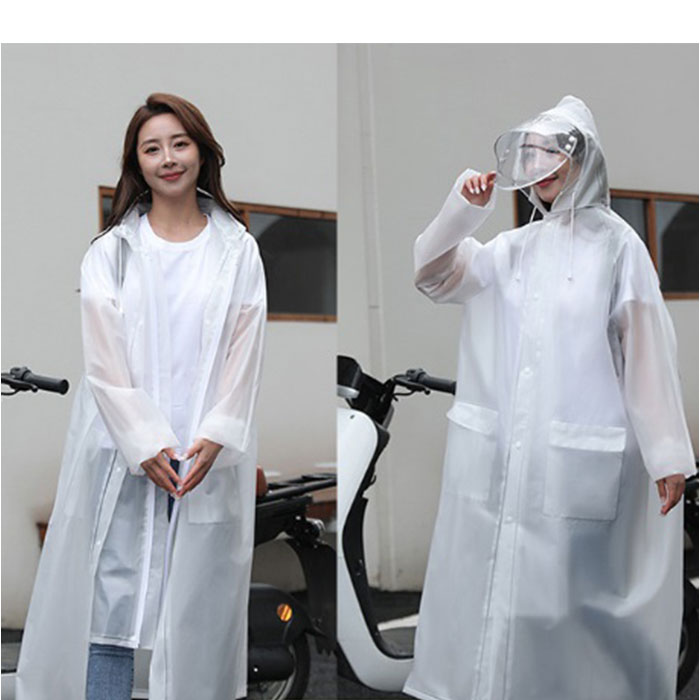 レインコート レインポンチョ 自転車 通販 雨具 カッパ レインウェア 雨合羽 雨がっぱ 反射テープ 二重ツバ リュック対応 ポケット付 ロング丈 レインコート |  | 10