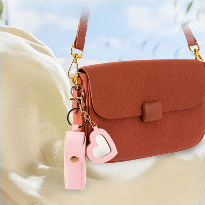 リップケース リップホルダー 通販 ケース 鏡付き リップ ホルダー キーホルダー 持ち運び 携帯用 コンパクト かわいい 口紅ケース 化粧品 リップケース | BACKYARD FAMILY | 10