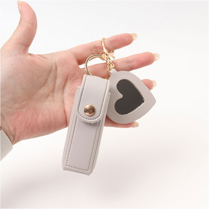 リップケース リップホルダー 通販 ケース 鏡付き リップ ホルダー キーホルダー 持ち運び 携帯用 コンパクト かわいい 口紅ケース 化粧品 リップケース | BACKYARD FAMILY | 16