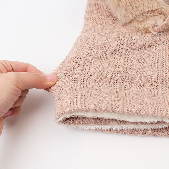 バラクラバ ニット ネックウォーマー 通販 レディース ファー 帽子 ぼうし フード ニット帽 ふわふわ ボア おしゃれ オシャレ マフラー 通勤 バラクラバ |  | 12