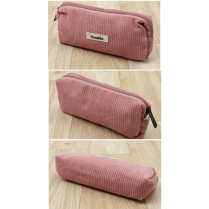 ペンケース コーデュロイ 通販 ペンポーチ 筆箱 筆入れ ペン ケース 小物入れ ポーチ 大容量 大きめ おしゃれ 可愛い シンプル 大学生 高校生 中学生 ペンケース |  | 15