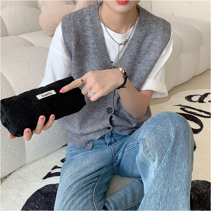 ペンケース コーデュロイ 通販 ペンポーチ 筆箱 筆入れ ペン ケース 小物入れ ポーチ 大容量 大きめ おしゃれ 可愛い シンプル 大学生 高校生 中学生 ペンケース |  | 04