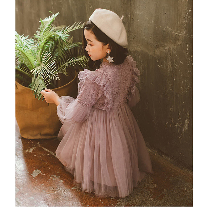 ワンピース 子供 フォーマル 通販 フォーマルドレス 長袖ワンピース フォーマルワンピース 女の子 かわいい おしゃれ ラウンドネック  ワンピース |  | 08