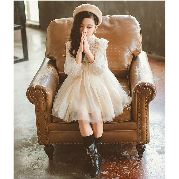 ワンピース 子供 フォーマル 通販 フォーマルドレス 長袖ワンピース フォーマルワンピース 女の子 かわいい おしゃれ ラウンドネック  ワンピース |  | 09