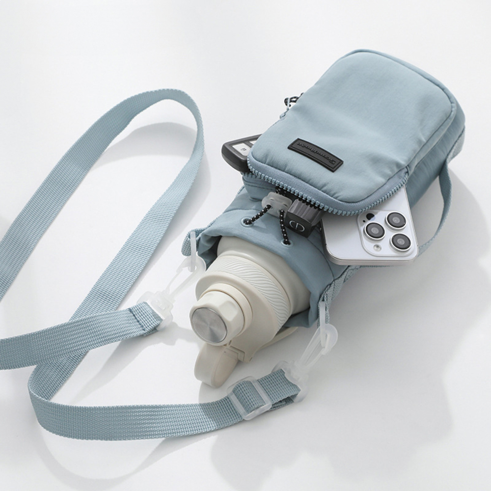 ポケット付き 1L ポケット付き 水筒カバー 通販 水筒 カバー ショルダー 水筒ホルダー ペットボトルホルダー ボトルケース 1リットル 子供 水筒キャリアカバー | BACKYARD FAMILY | 04