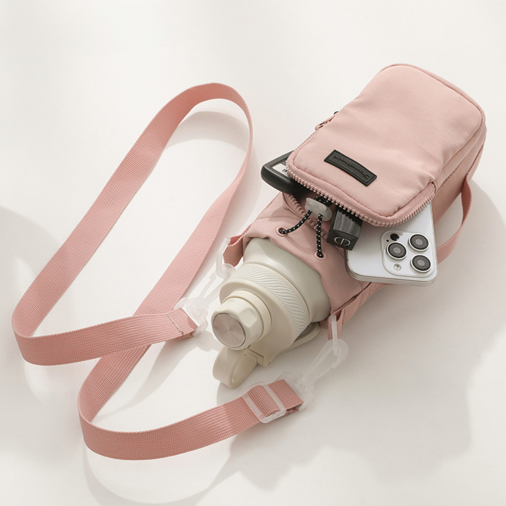 ポケット付き 1L ポケット付き 水筒カバー 通販 水筒 カバー ショルダー 水筒ホルダー ペットボトルホルダー ボトルケース 1リットル 子供 水筒キャリアカバー | BACKYARD FAMILY | 03