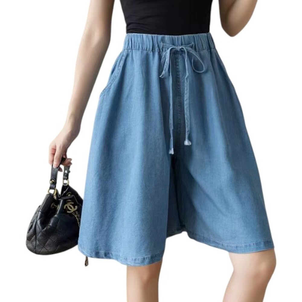 キュロット パンツ デニム レディース 通販 キュロットパンツ キュロットスカート デニムパンツ ガウチョパンツ ガウチョ スカンツ ハーフパンツ キュロット | BACKYARD FAMILY | 02