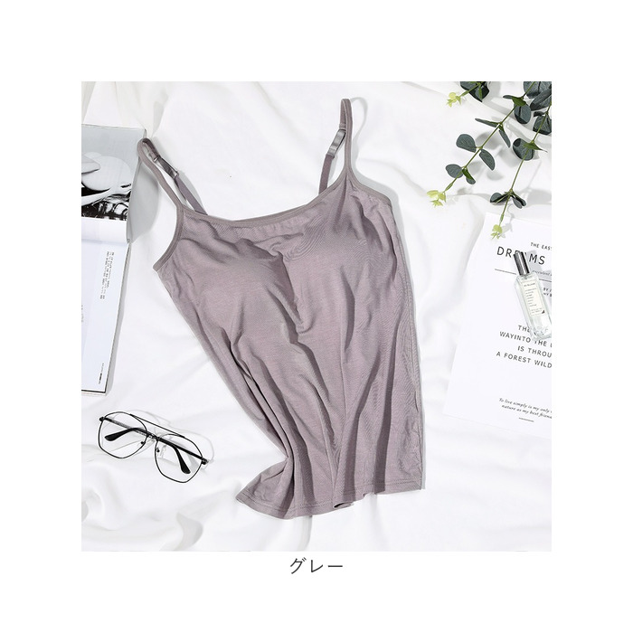 カップ付きキャミソール レディース 通販 カップ付きインナー ブラトップ キャミソール ブラキャミソール キャミ ノースリーブ カップ付きキャミソール |  | 15